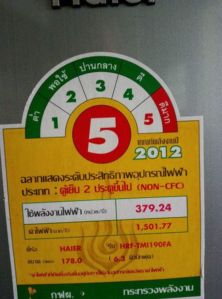 ตู้เย็นมือสอง Haier 5.4คิว